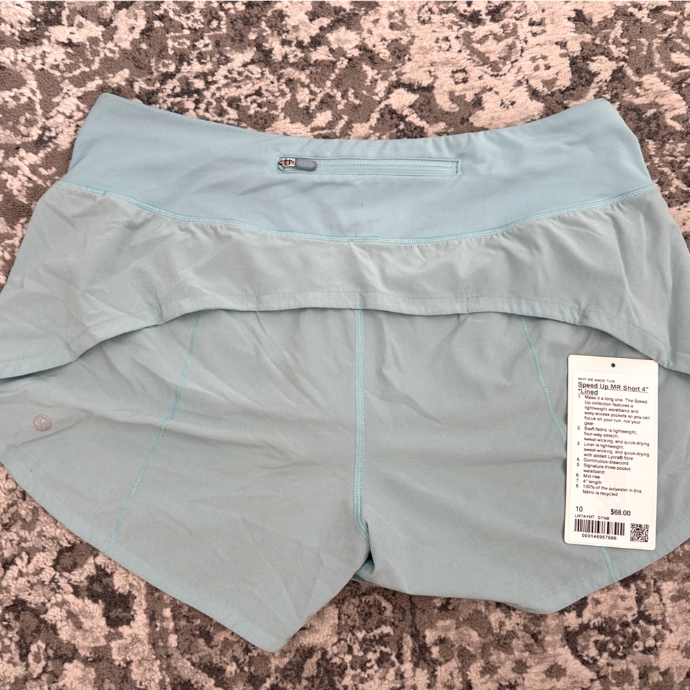 LuLulemon speed up shorts “4”